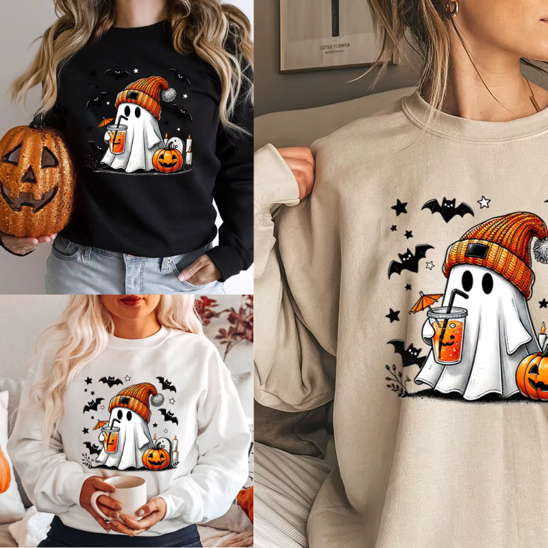 Ladies Cozy Halloween Pullover