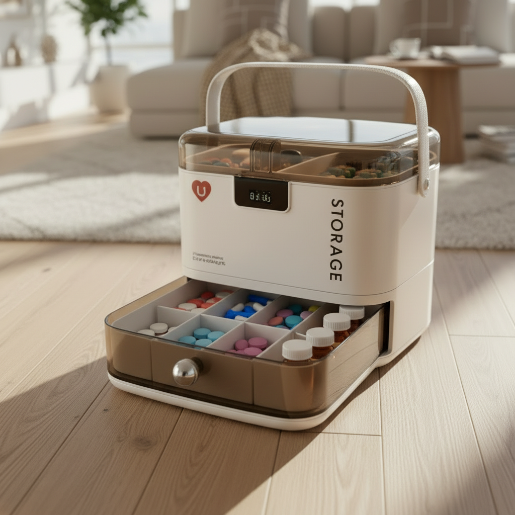 Boîtederangementmédicaleavecverrouillageparmotdepasse