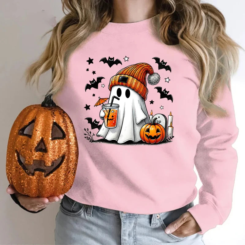 Ladies Cozy Halloween Pullover