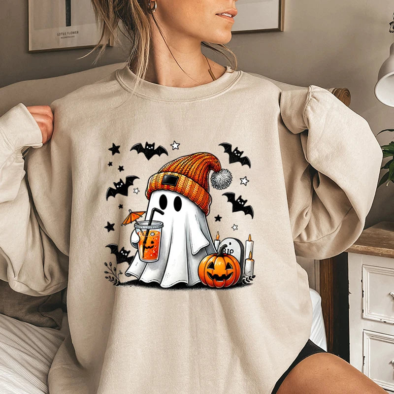 Ladies Cozy Halloween Pullover
