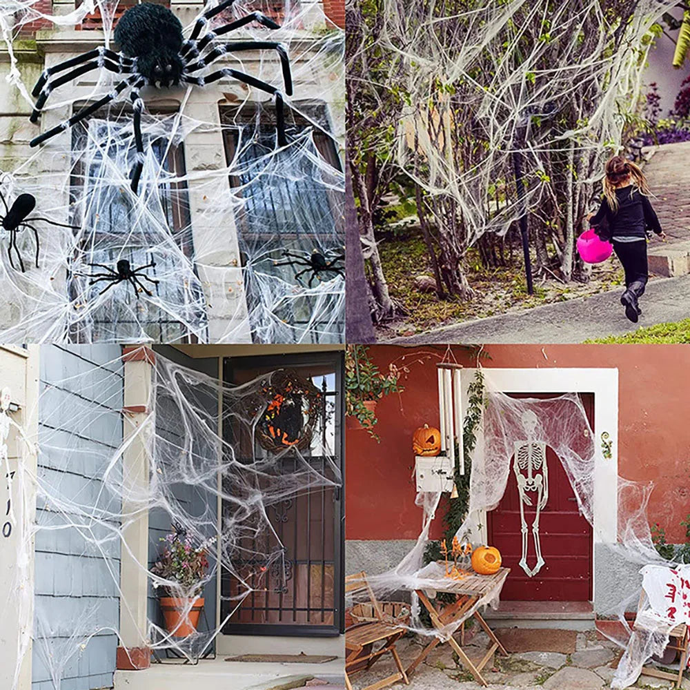 Halloween Spider Web Home Decor