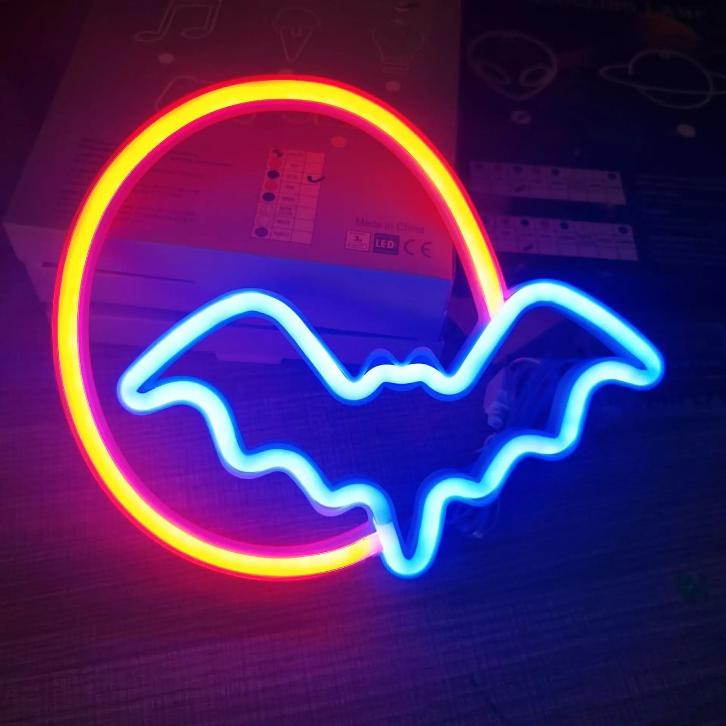 Bat Signal Neon Lamp