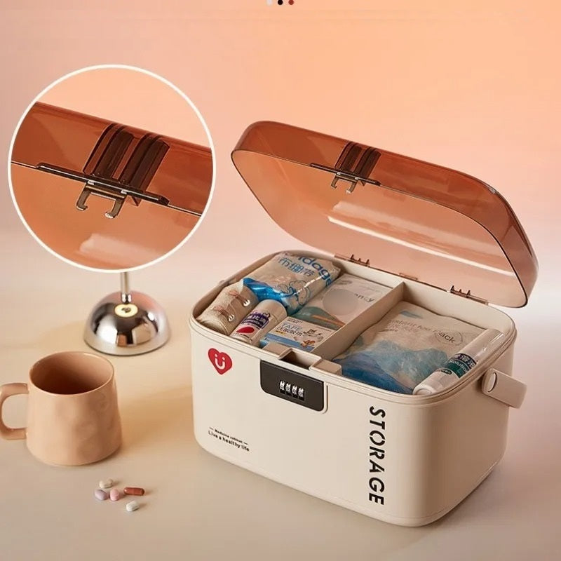 Premium Medical Storage Box with Password Lock