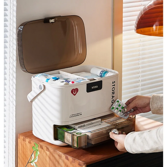 Premium Medical Storage Box with Password Lock